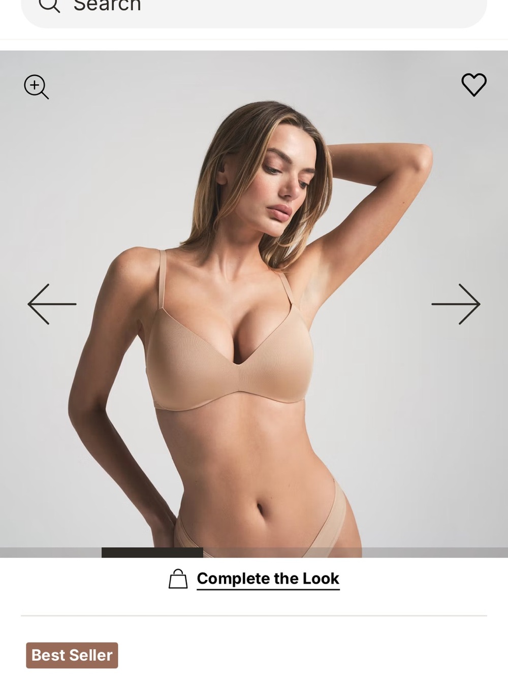 SKIMS Seamless Nude T-Shirt Bra - Light Beige